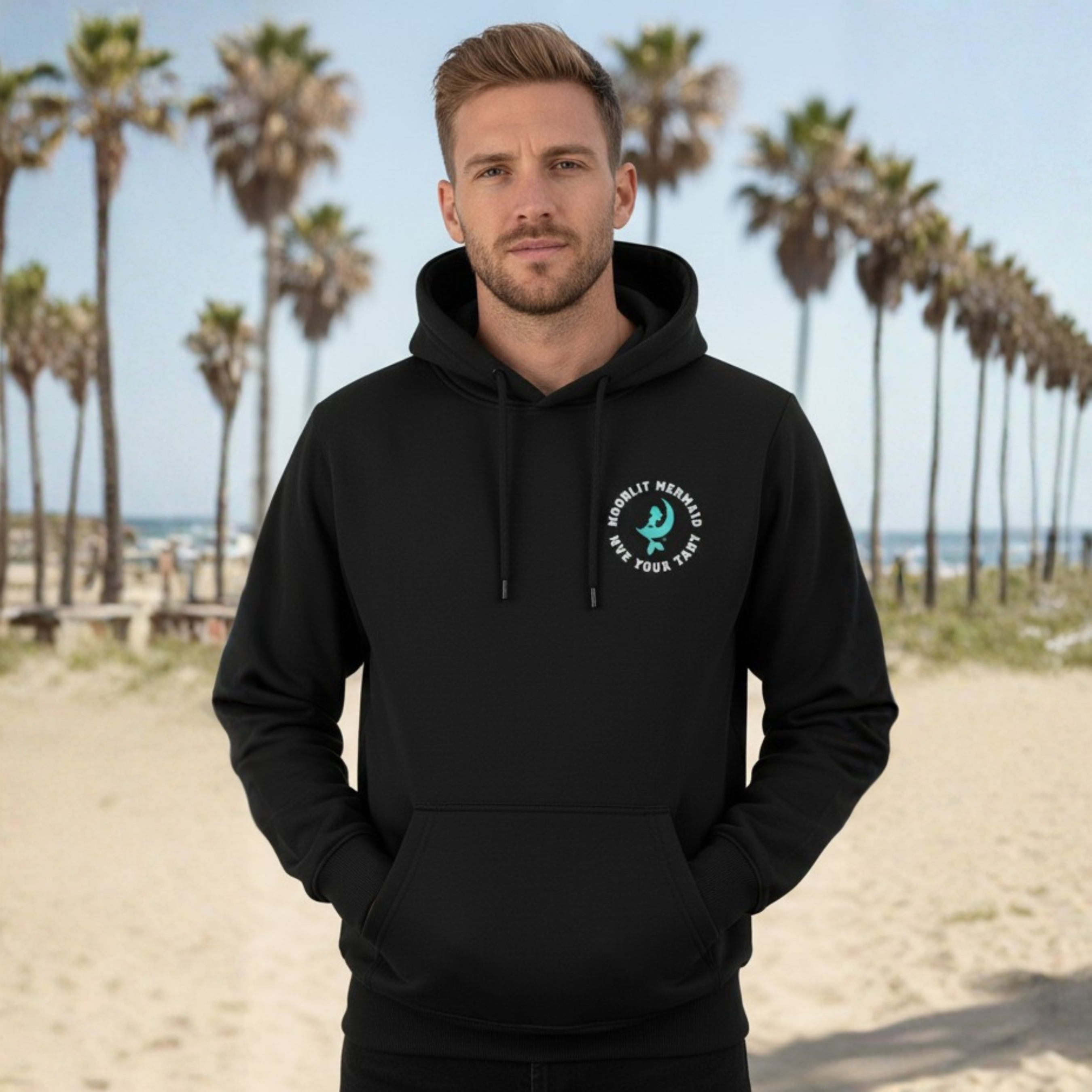 "Moonlit Mermaid California" Hoodie