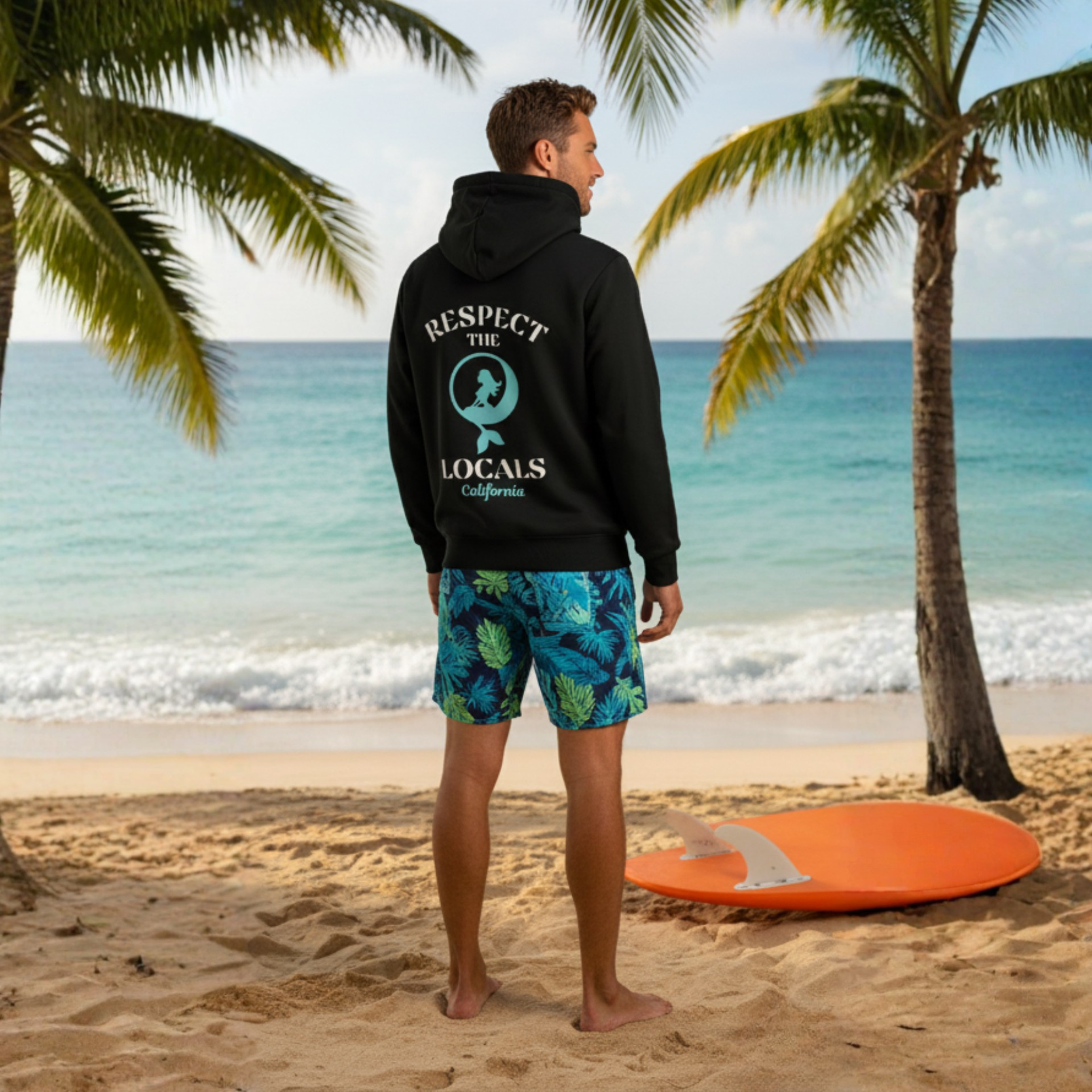 "Respect the Locals" Moonlit Mermaid Hoodie